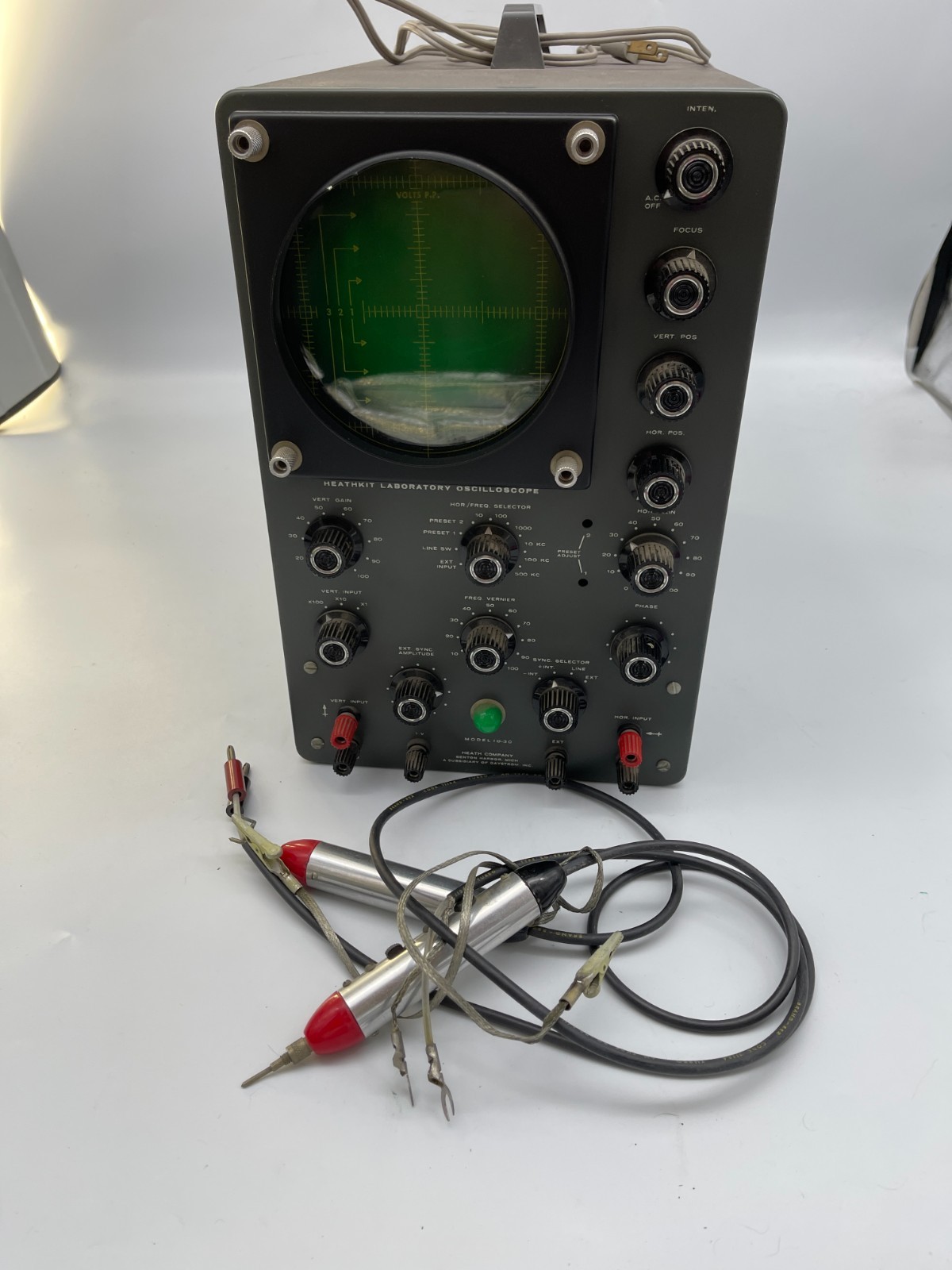 Vintage Heathkit Model 10-30 Laboratory Oscilloscope