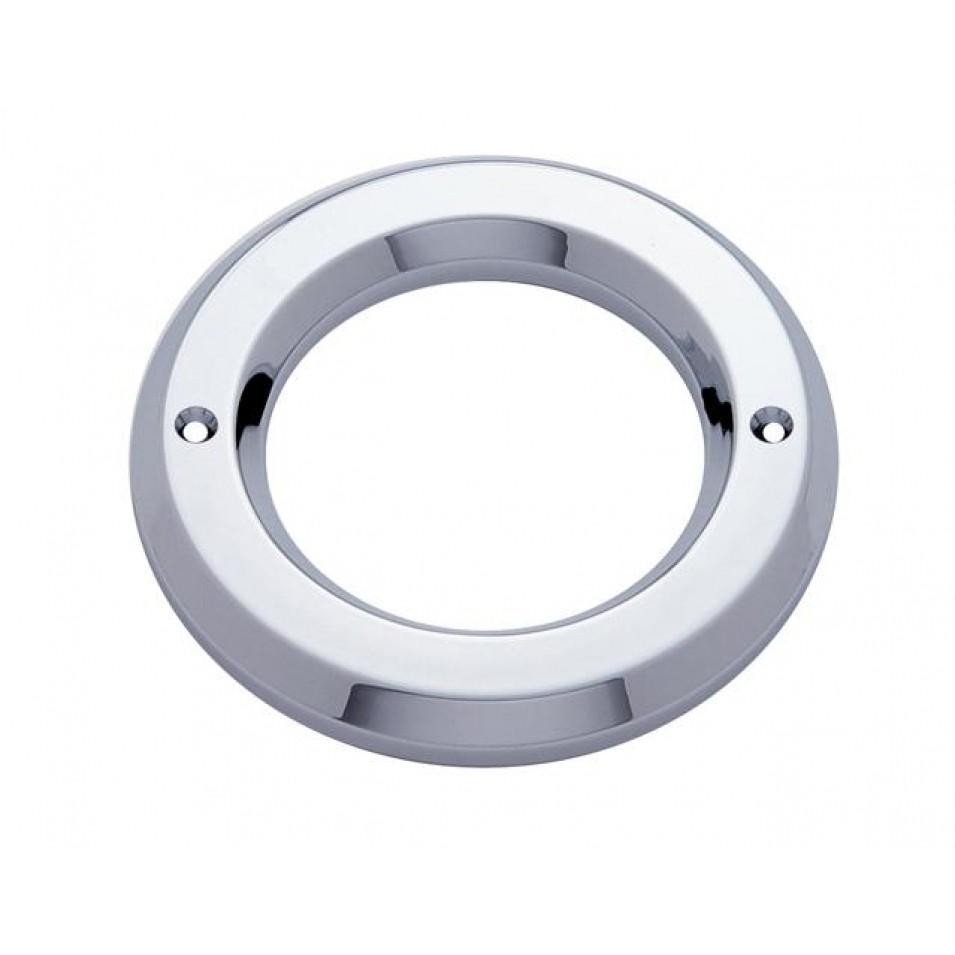 Universal Chrome 2 1/2" Round Light Bezel