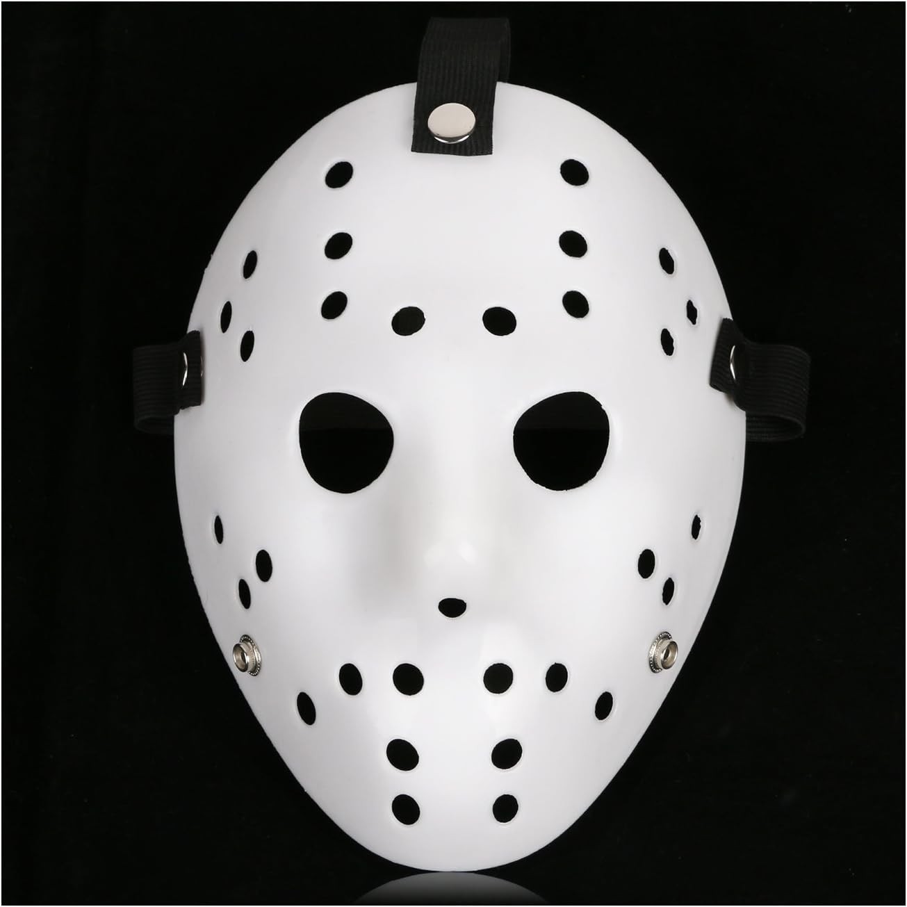 CASA CLAUSI Mask Cosplay Halloween Costume Prop Horror Hockey Pure White