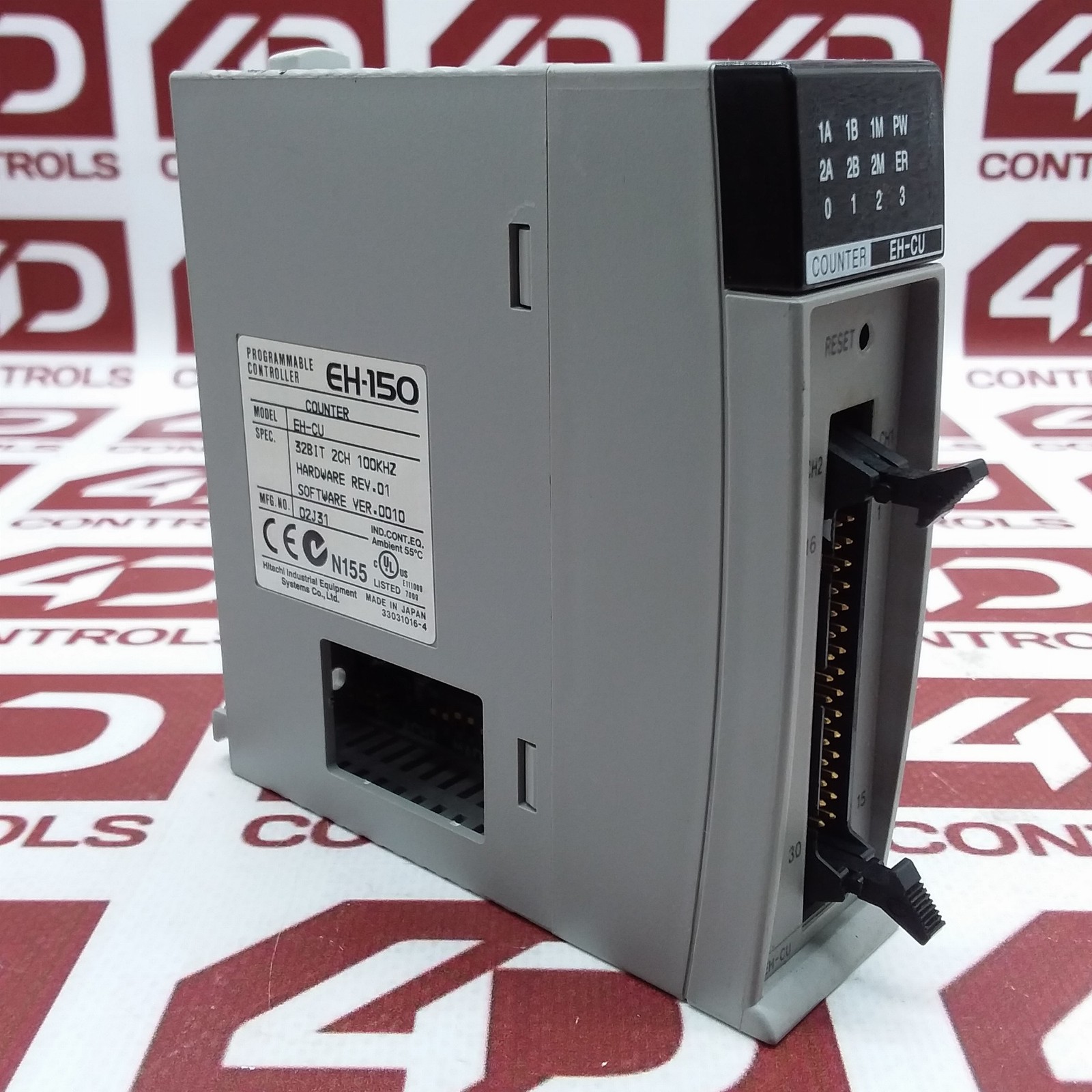 EH-CU | Hitachi | Counter Module 12/24VDC 32 Bit 2 Channel 100KHZ, Used