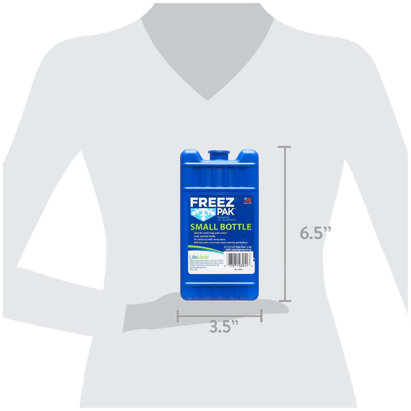 Freez Pak Small Ice Pack – Reusable Ice Substitute, Blue