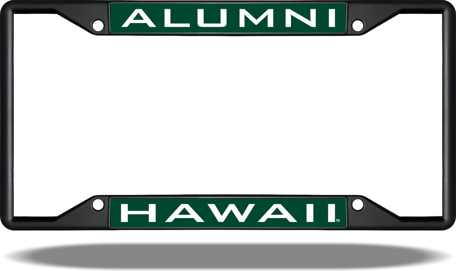 Hawaii ALUMNI Black License Plate Frame