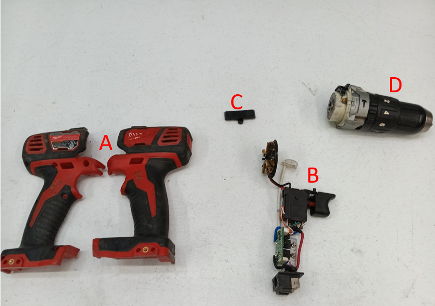 OEM Parts Milwaukee 2607-20 18V Hammer Drill Replacement Parts
