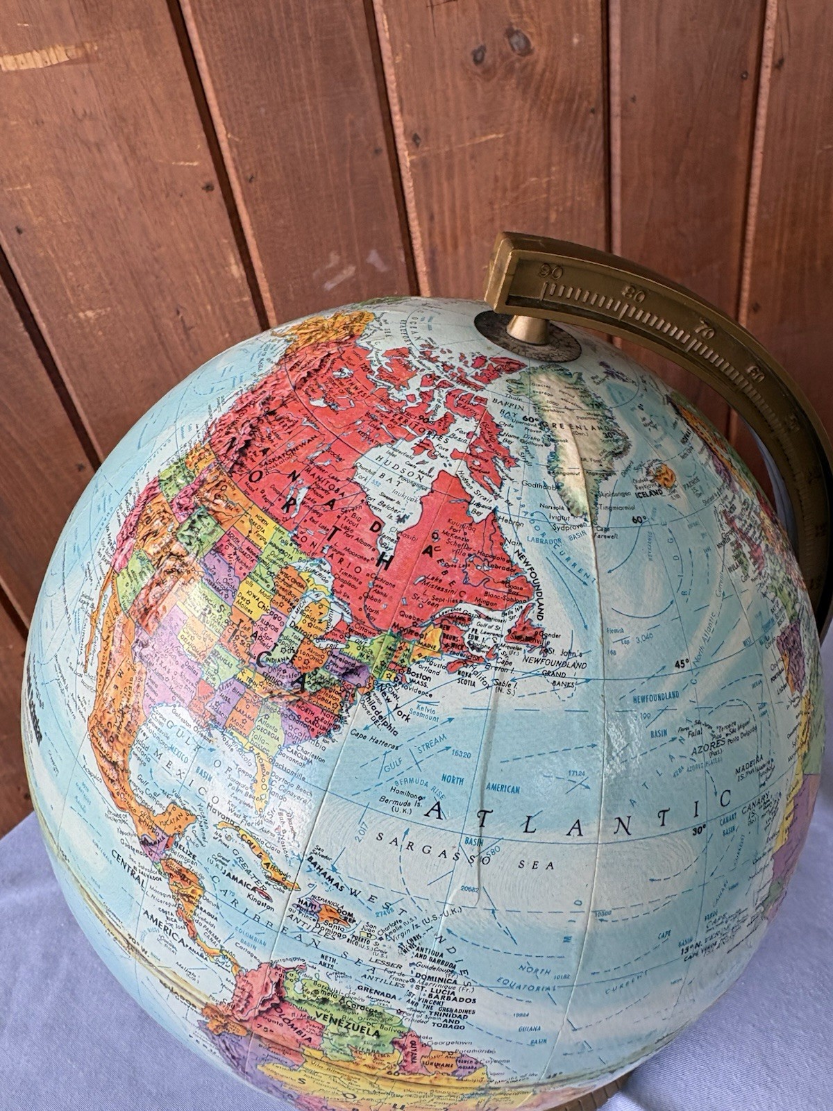 Replogle World Scholar Series 12in Tabletop Globe Rotating Meridian, Base
