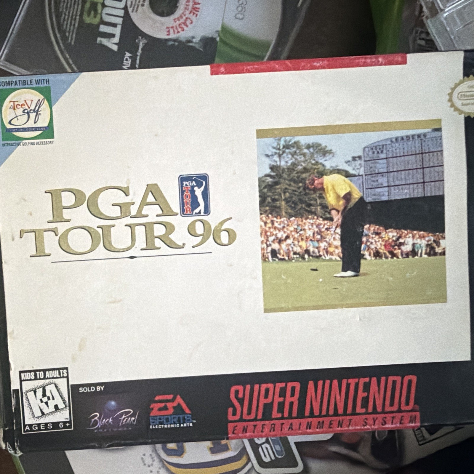 Nintendo PGA Tour 96 Super Nintendo SNES Cartridge Case Box with game