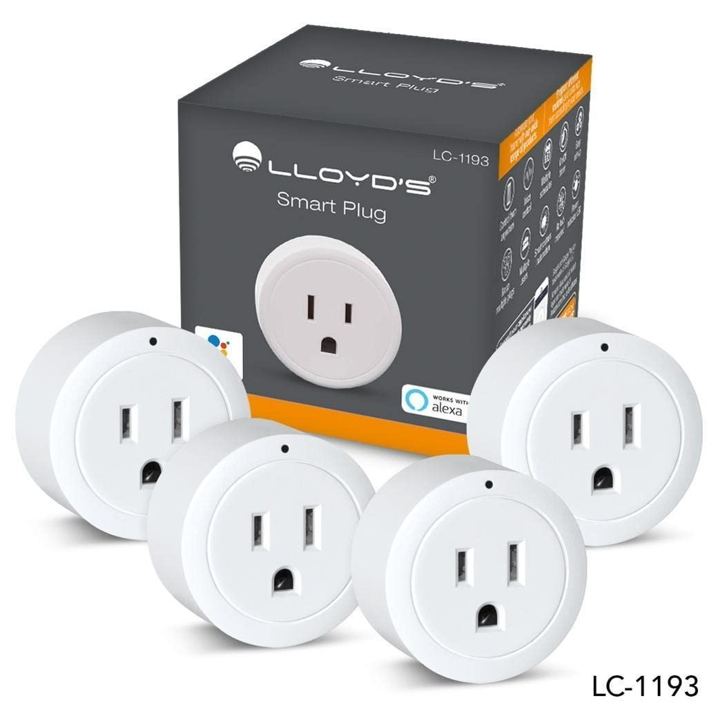 Simplify Living: 4-Pack WiFi Smart Plugs with App Control & Voice Activation