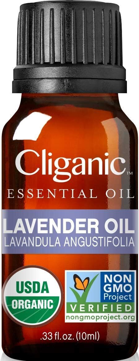 Cliganic Organic Lavender Essential Oil 0.33 Fl Oz Usda Certified Aromatherapy