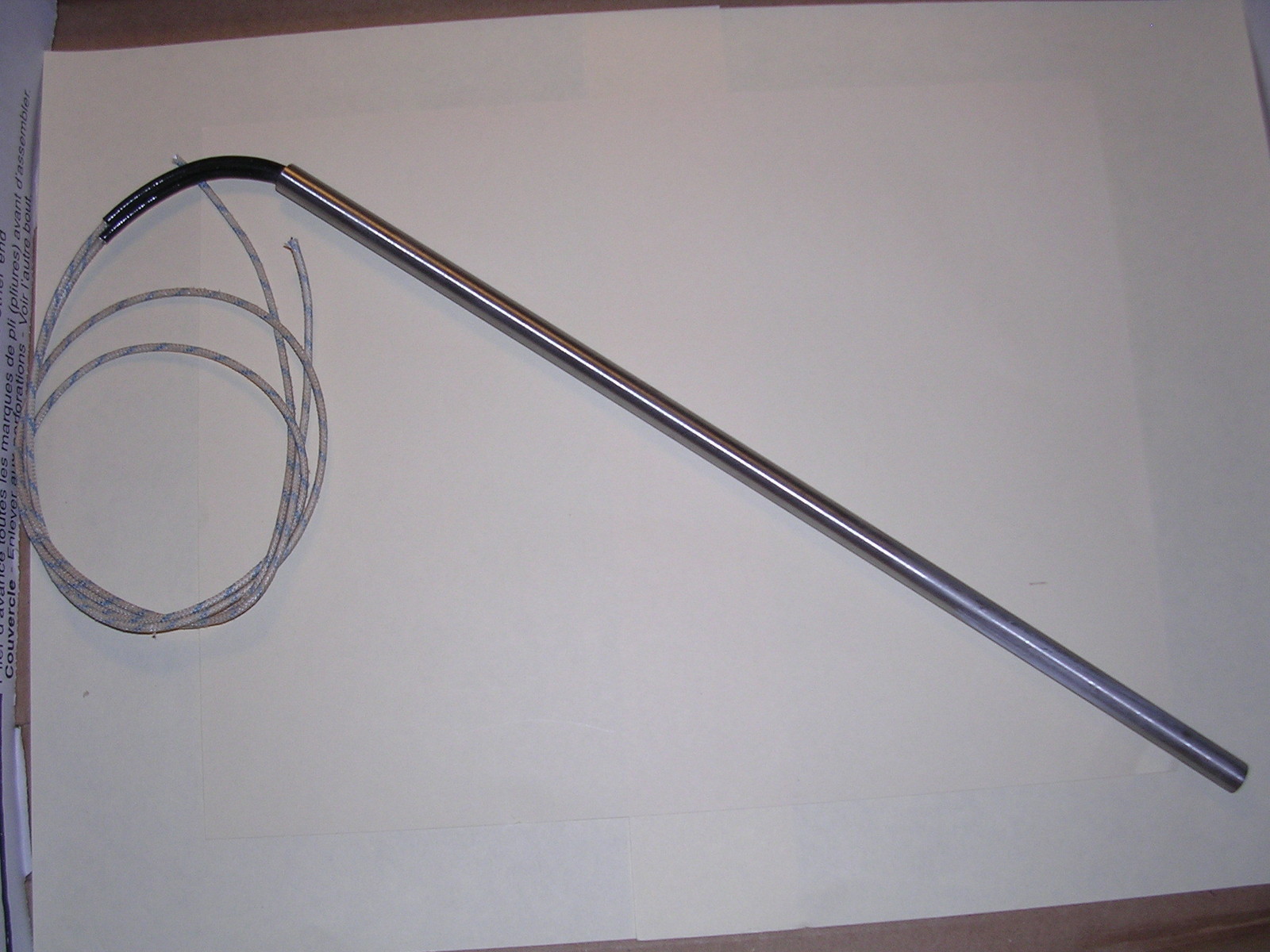 FAST HEAT Cartridge Heater 3/8" Dia X 14" Long 1200W 240V 36"  Fiber Glass Leads
