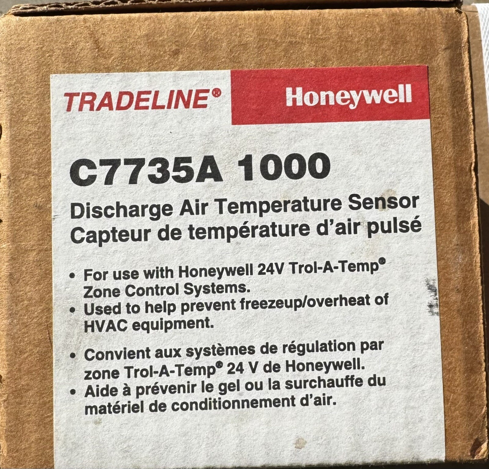 Honeywell Tradeline C7735A1000/U Discharge Air Temperature Sensor NOS