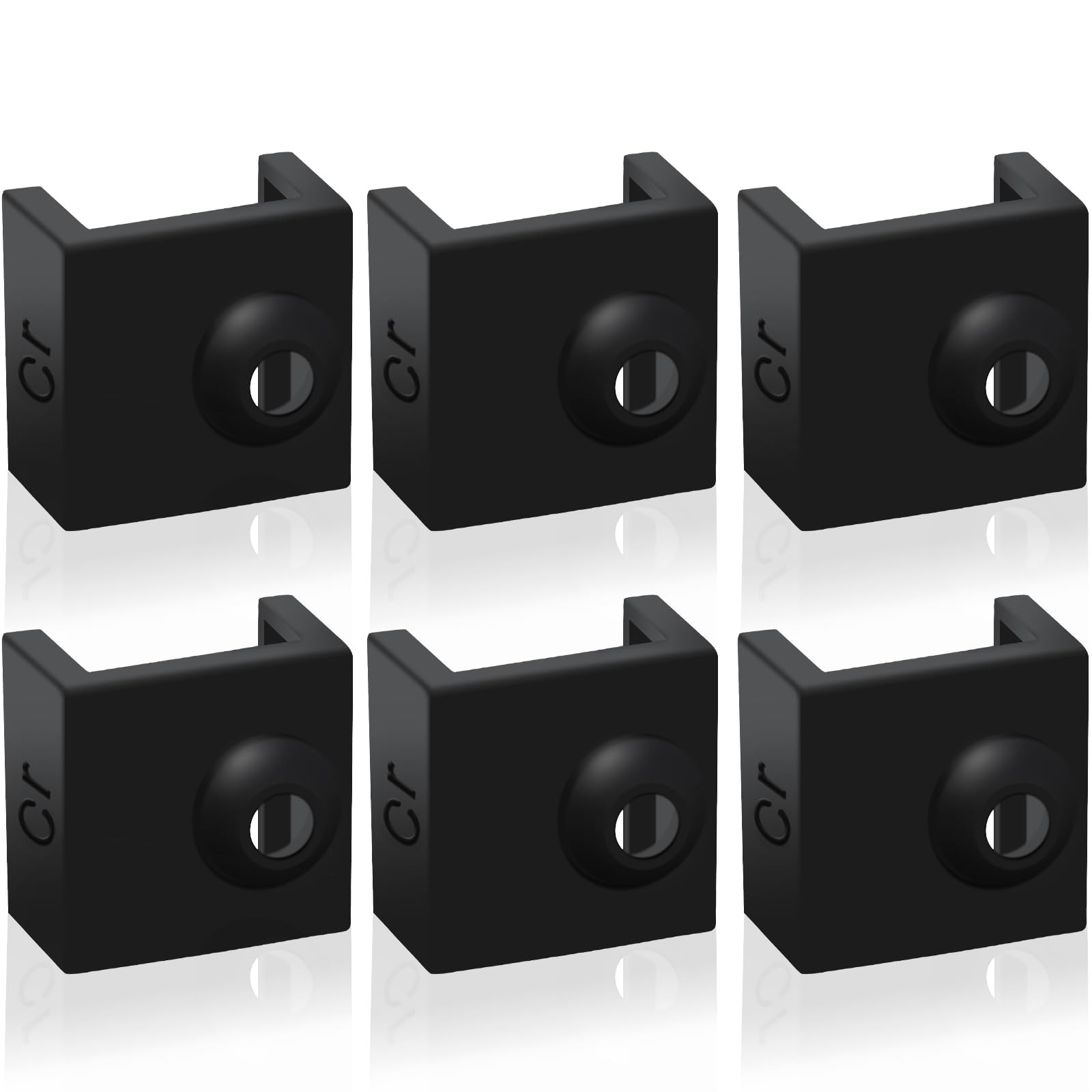 3D Printer Hotend Silicone Sock, 6 PCS Heater Block Cover for...