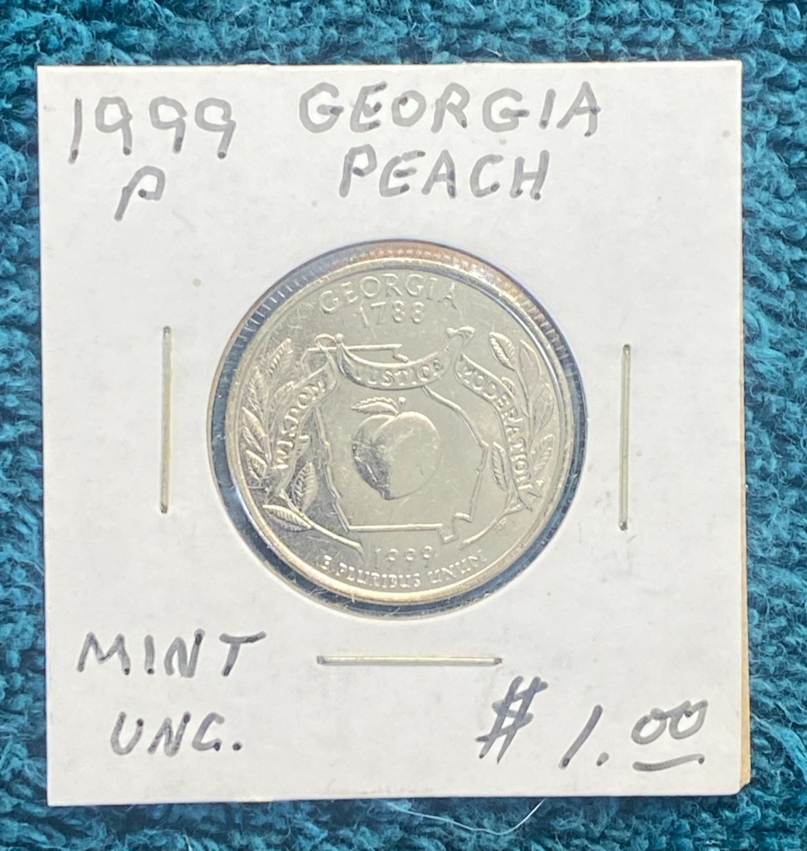 STORAGE UNIT FIND 1999 P Georgia Peach Quarter