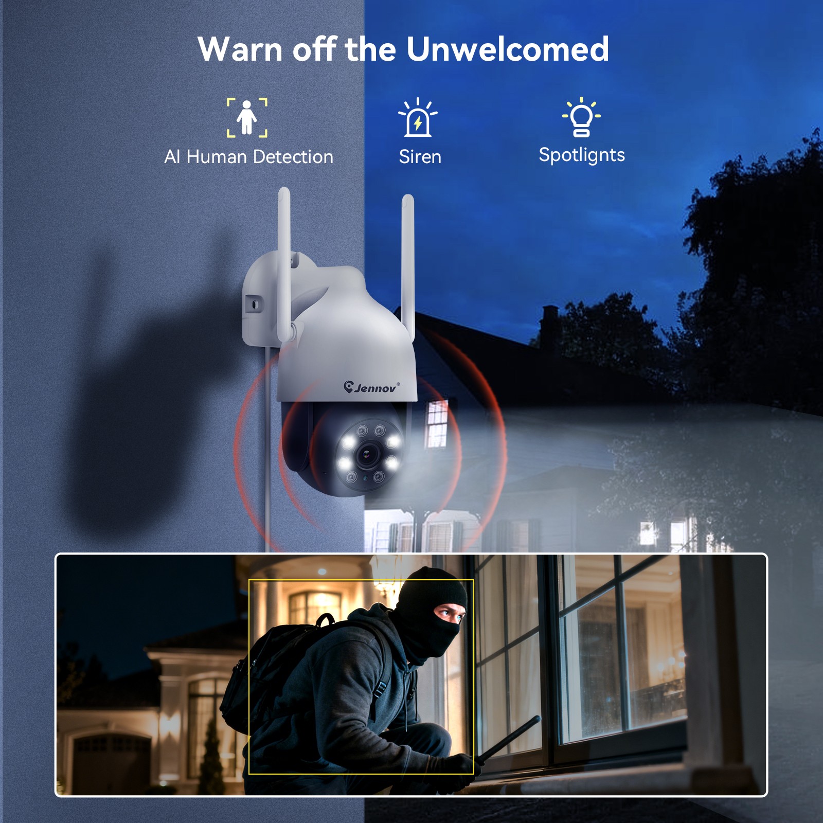 Wireless 5MP Security Camera System 10CH NVR 1TB HDD CCTV Kit Two-Way Audio IP66