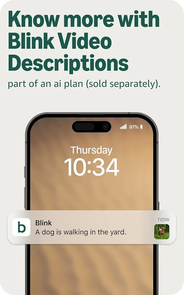 Blink Outdoor 2K+ Wireless Smart Security 2 Camera System 2 Year Battery Life
