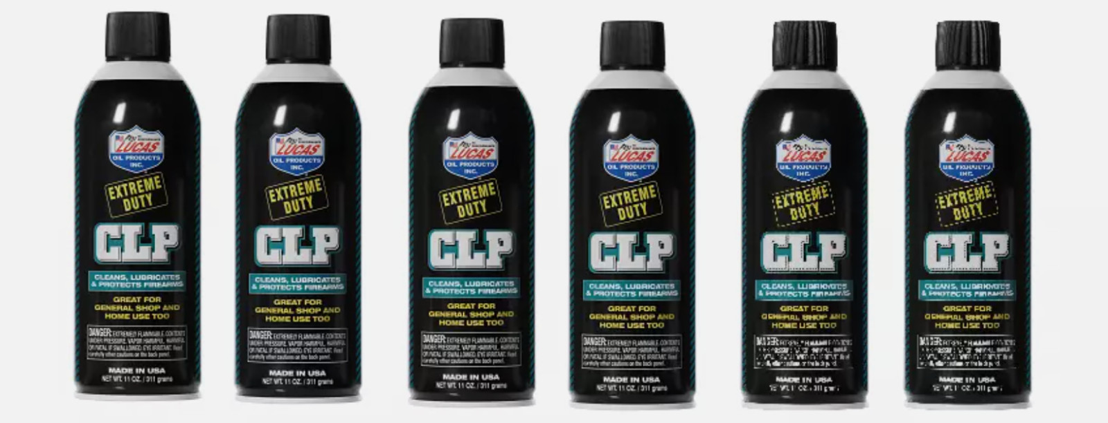 Lucas Oil 10916 Extreme Duty CLP Gun Cleaner Lubricate 11 oz. Aerosol -  6 Pack
