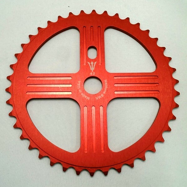 NEPTUNE BMX HELM SPROCKET GEAR for 19mm spindles Made in USA! 36 tooth RED