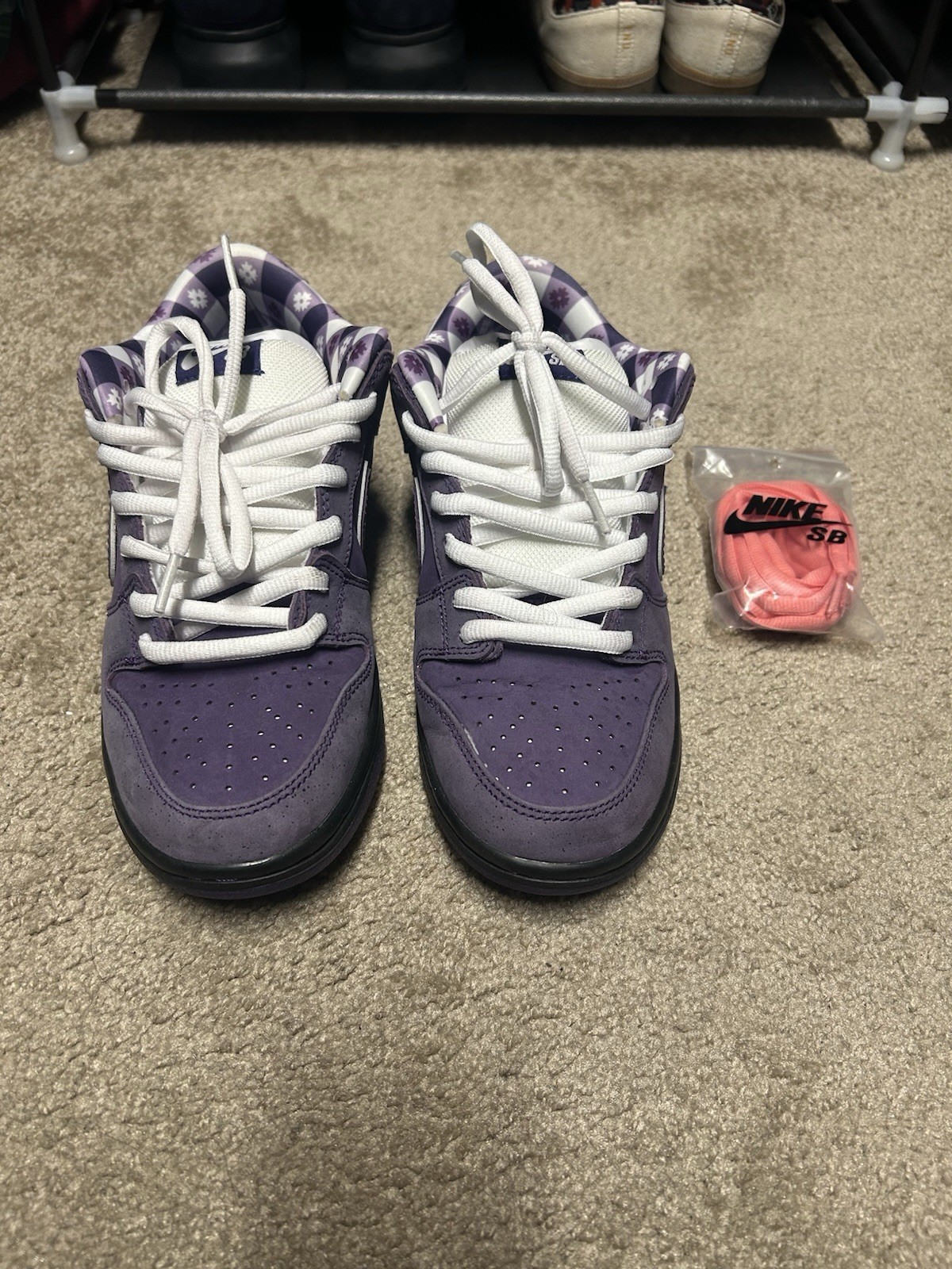 Nike SB Dunk Low Purple Skateboarding Shoes US 8