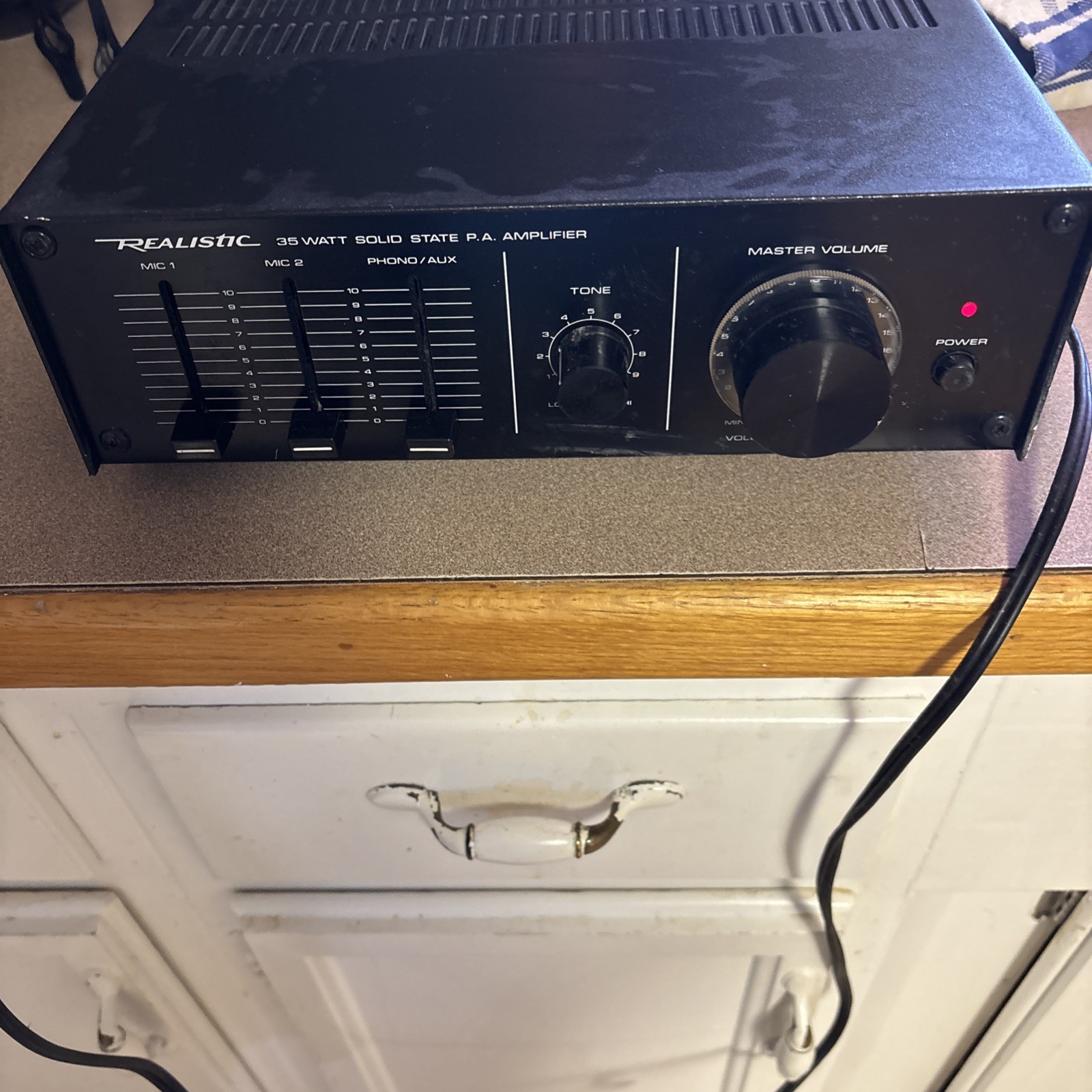 Realistic MPA-25 PA Power Amplifier Mic Mixer 32-2027A