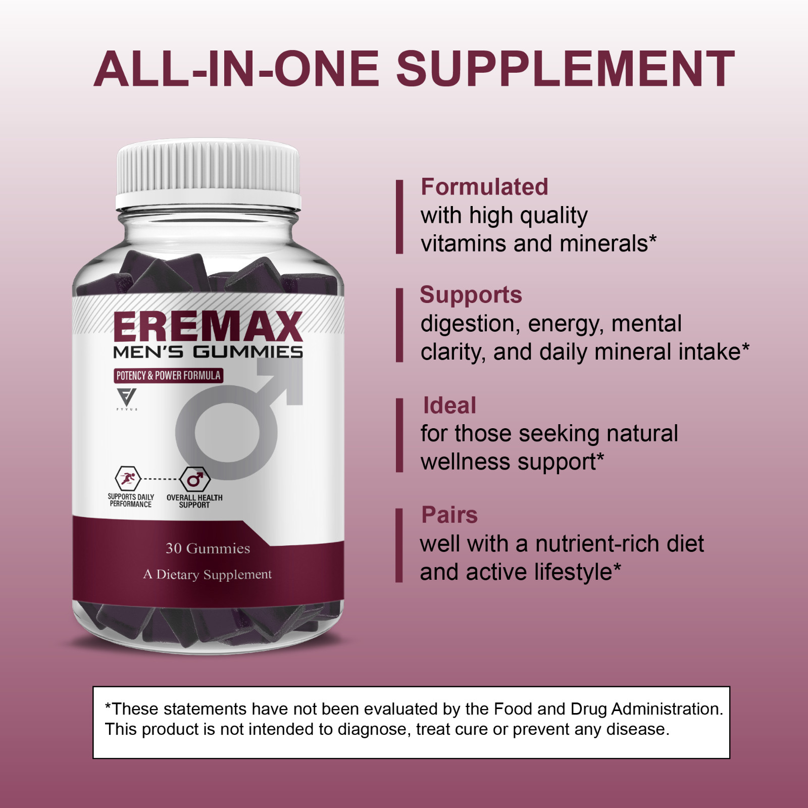 (3 Pack) Eremax Performance Gummies, Eremax Advanced Formula (3 Month Supply)
