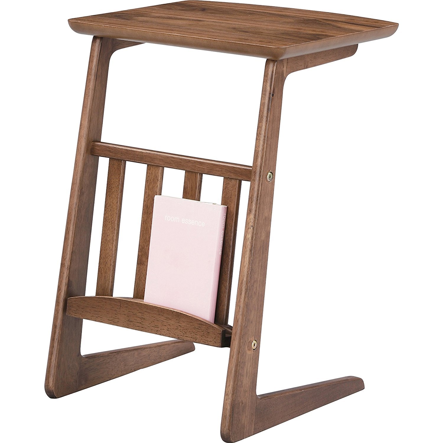 Wooden Side Table with Book Stand Display Rack TAC-239 Azumaya F'Kolme-USA NEW