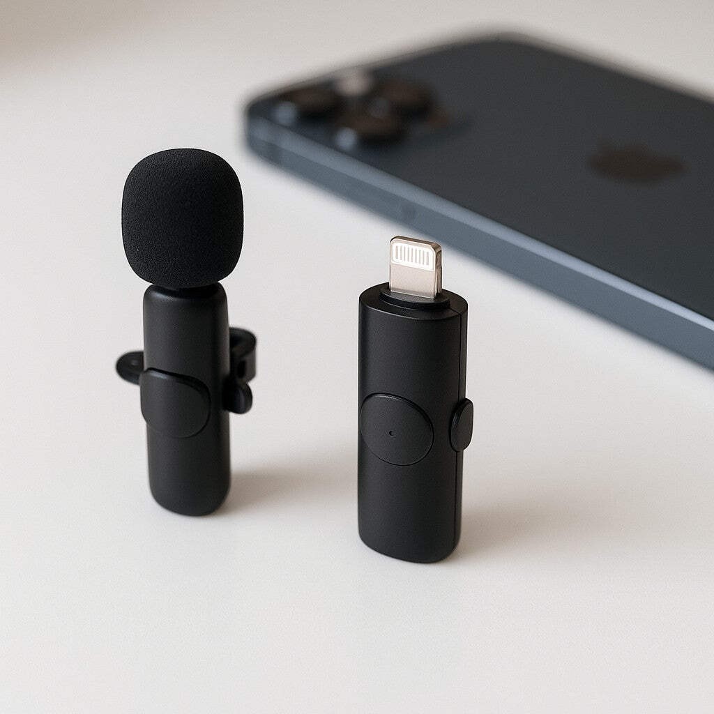 iDiskk Wireless Lavalier Microphone iPhone Lightning