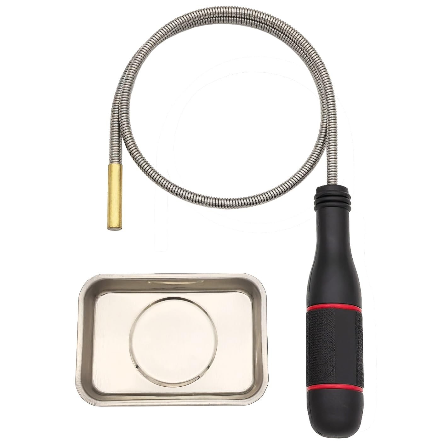 GUTI-MORE Flexible Magnetic Pickup Tool Set, 25" Bendable Extension Magnet...