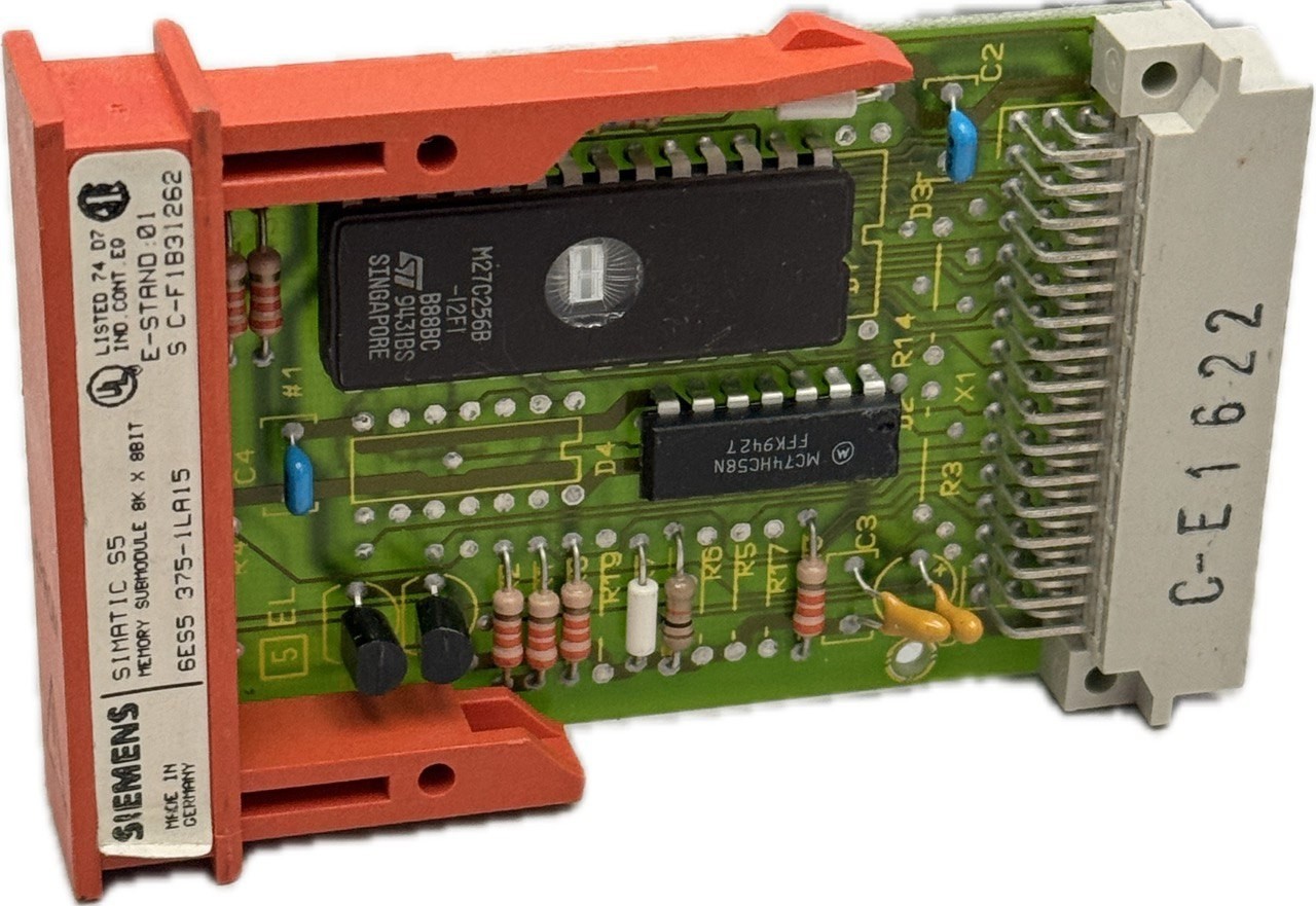 Siemens SIMATIC Memory Module 8k x 8bit 6ES5 375-1LA15 E:01