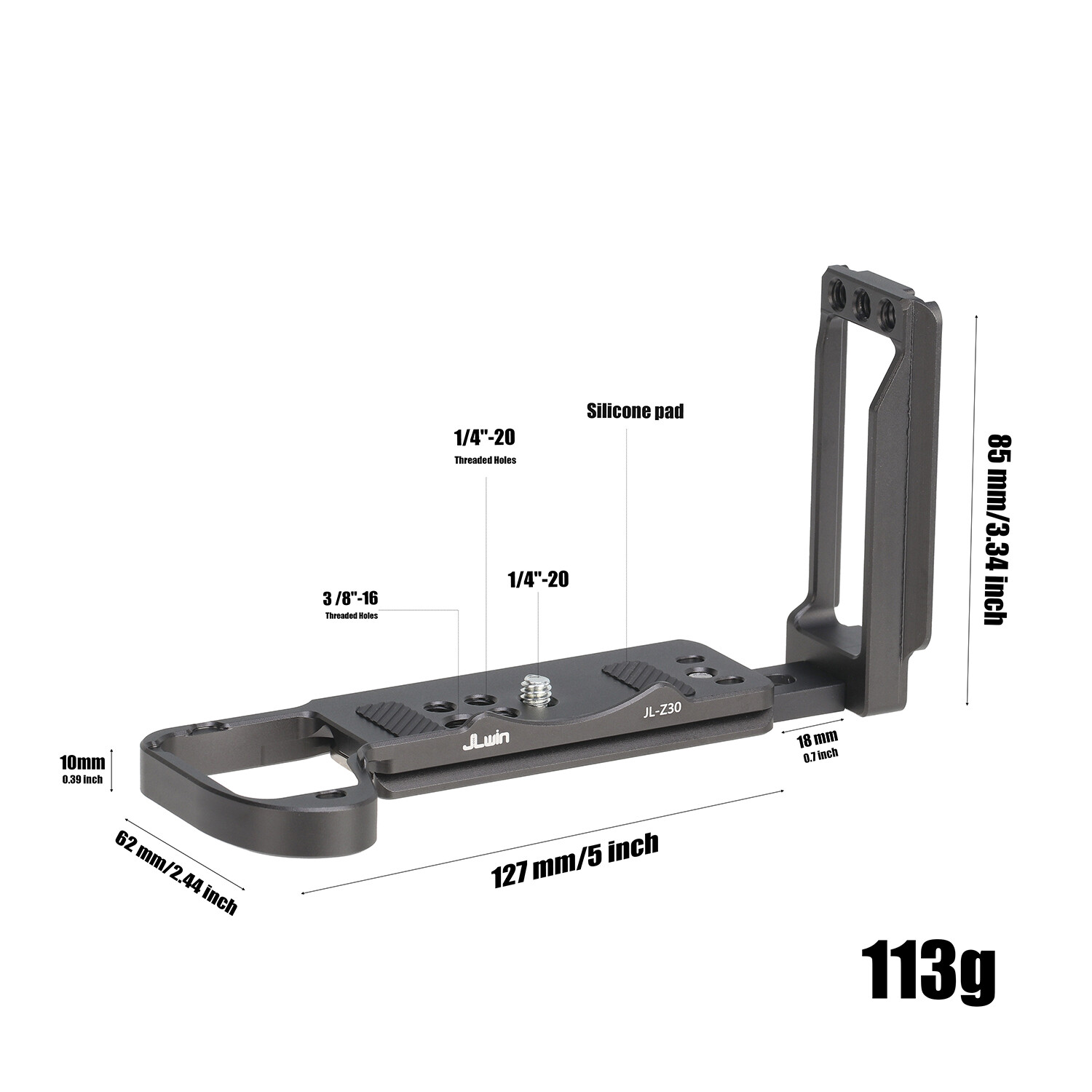 Quick Release L Bracket Holder Vertical Hand Grip Camera Board For Nikon Z30