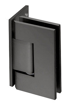 Matte Black Vienna 044 Series 5 Degree Pre-Set Wall Mount Offset Back Plate Hing