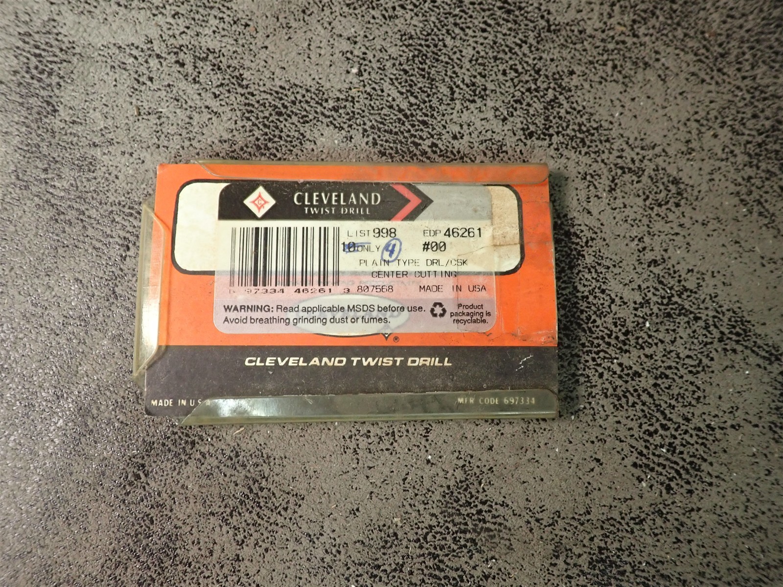 Cleveland 46261 Plain Size #00 Combined Drill/Countersink 4 Pack (BN279)