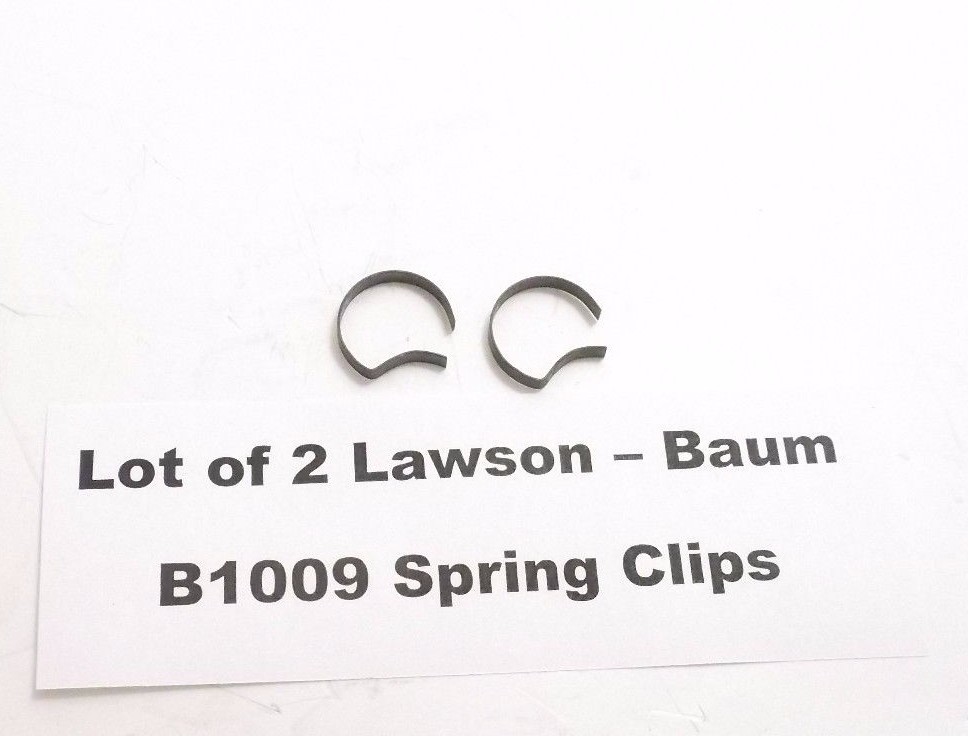 Lot of 2 Lawson - Baum B1009 Spring Clip - Prepaid Shipping (1009)