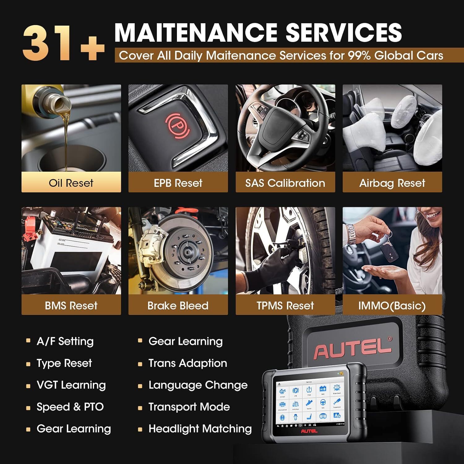 【🔥2 Year Free 】Autel MP808S-TS PRO TPMS Programming ALL System Diagnostic Scan