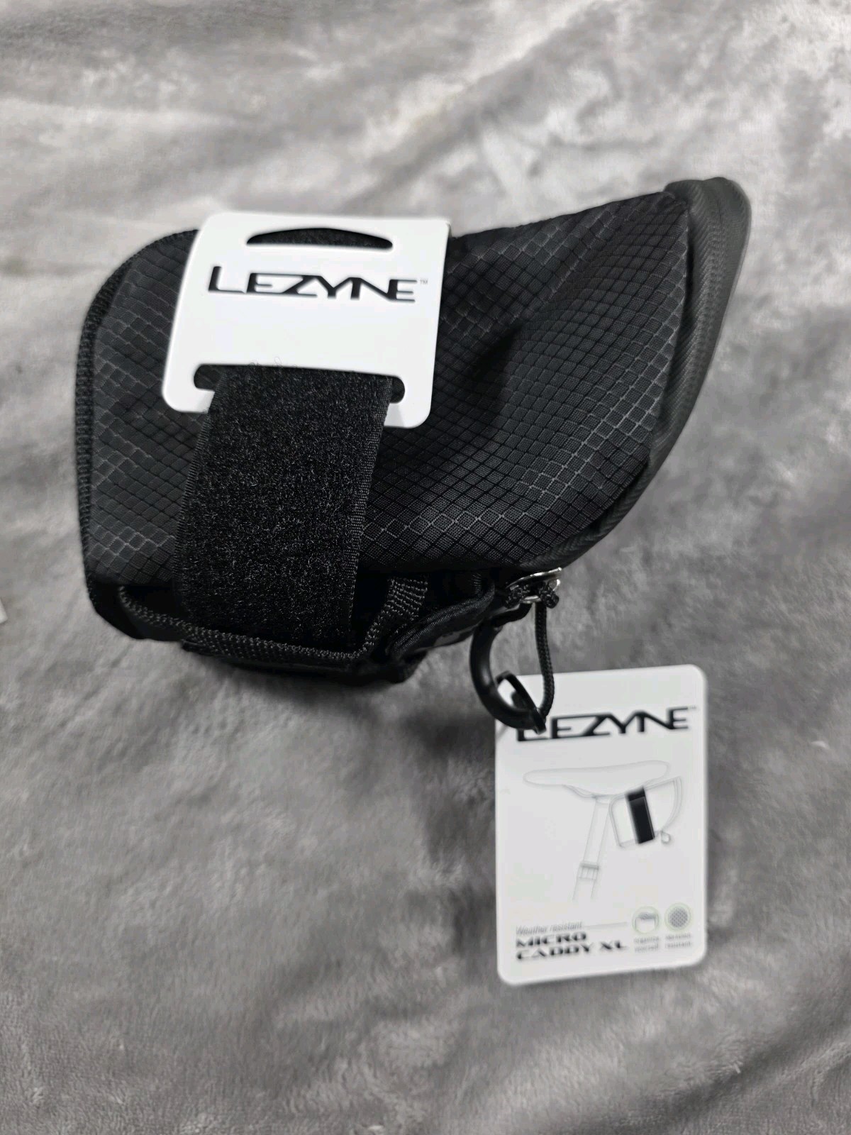 Lezyne Micro Caddy XL Water resistant Bicycle Saddle Bag Black NEW