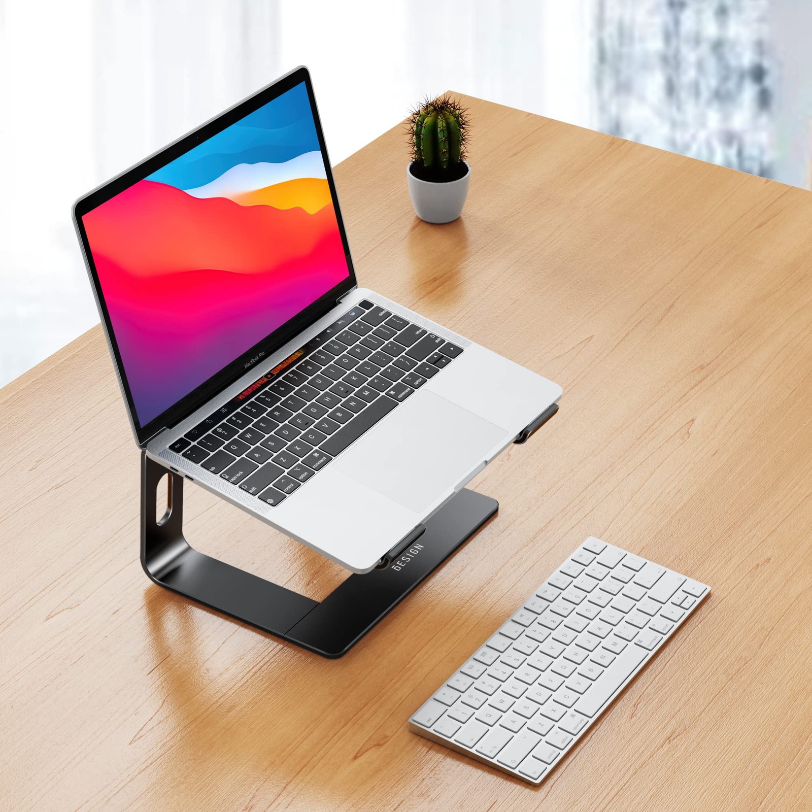 LS03 Aluminum Laptop Stand, Ergonomic Detachable Computer Stand, Notebook Ris...
