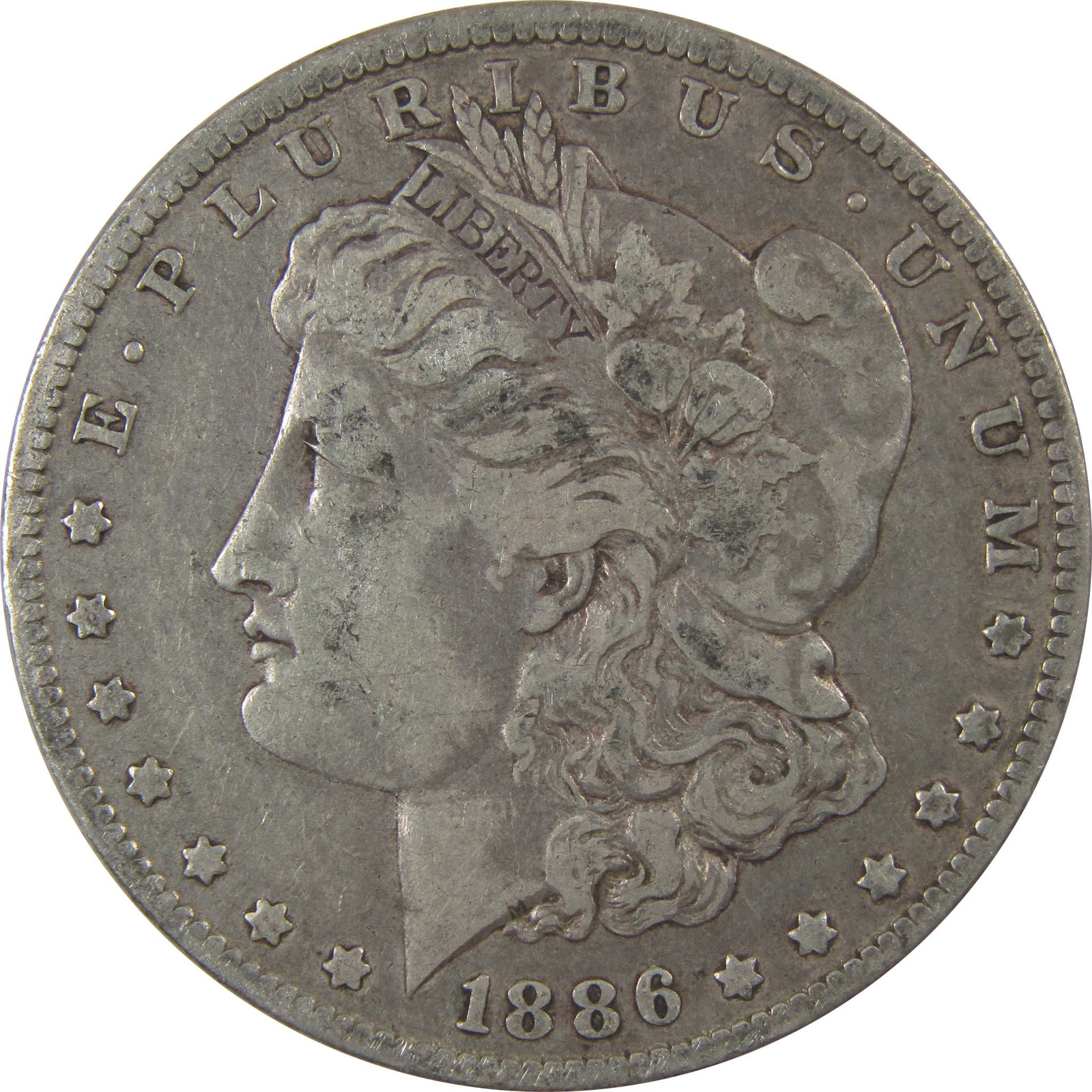 1886 O Morgan Silver Dollar F Fine $1 Coin Collectible SKU:I24052