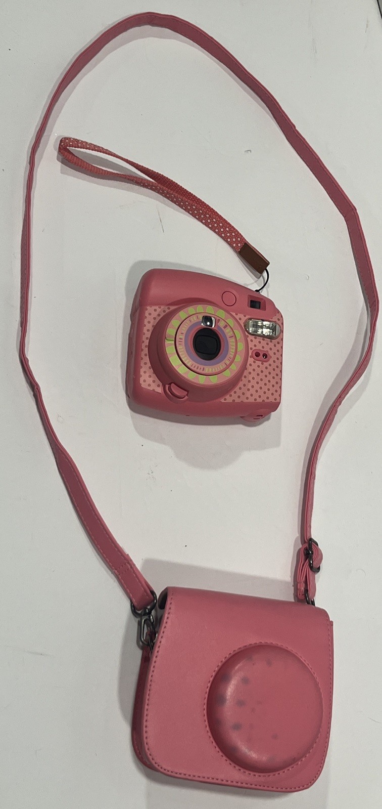 TESTED CLEAN Fujifilm Instax Mini 9 Instant Film Camera Flamingo Pink w/ Case