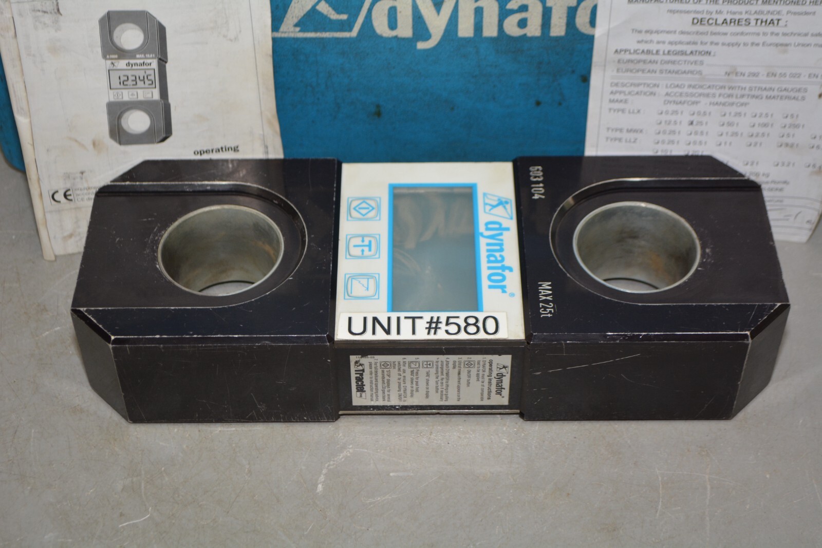 ^ Dynafor LLX Digital Load Indicator 25 Tons #X3922