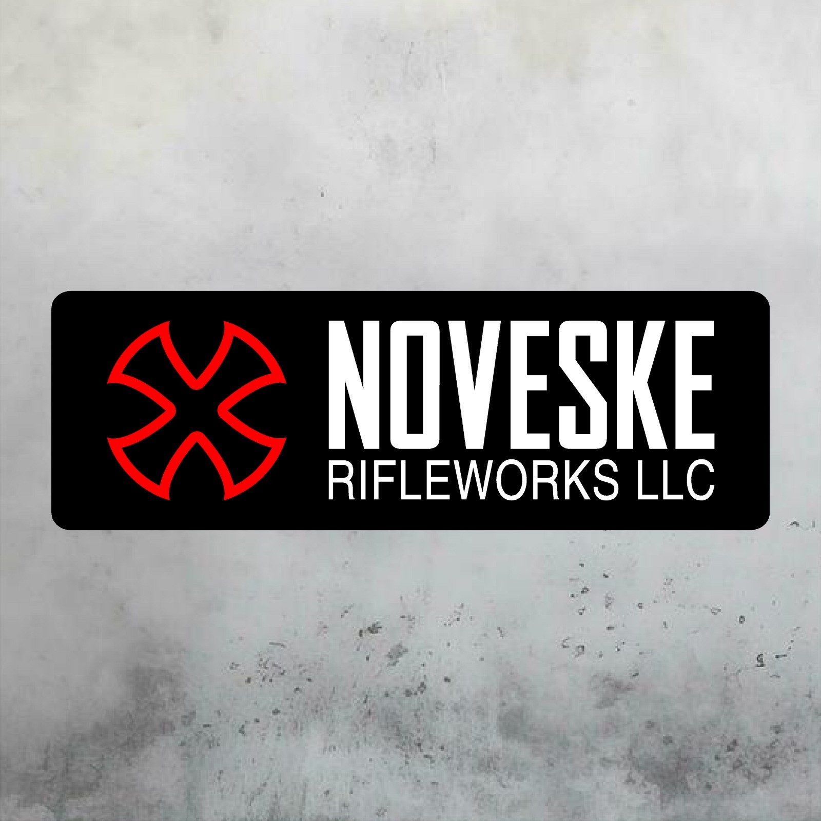 NOVESKE RIFLEWORKS Aluminum Sign 12in x 36in - Mancave Gun Room Wall Art