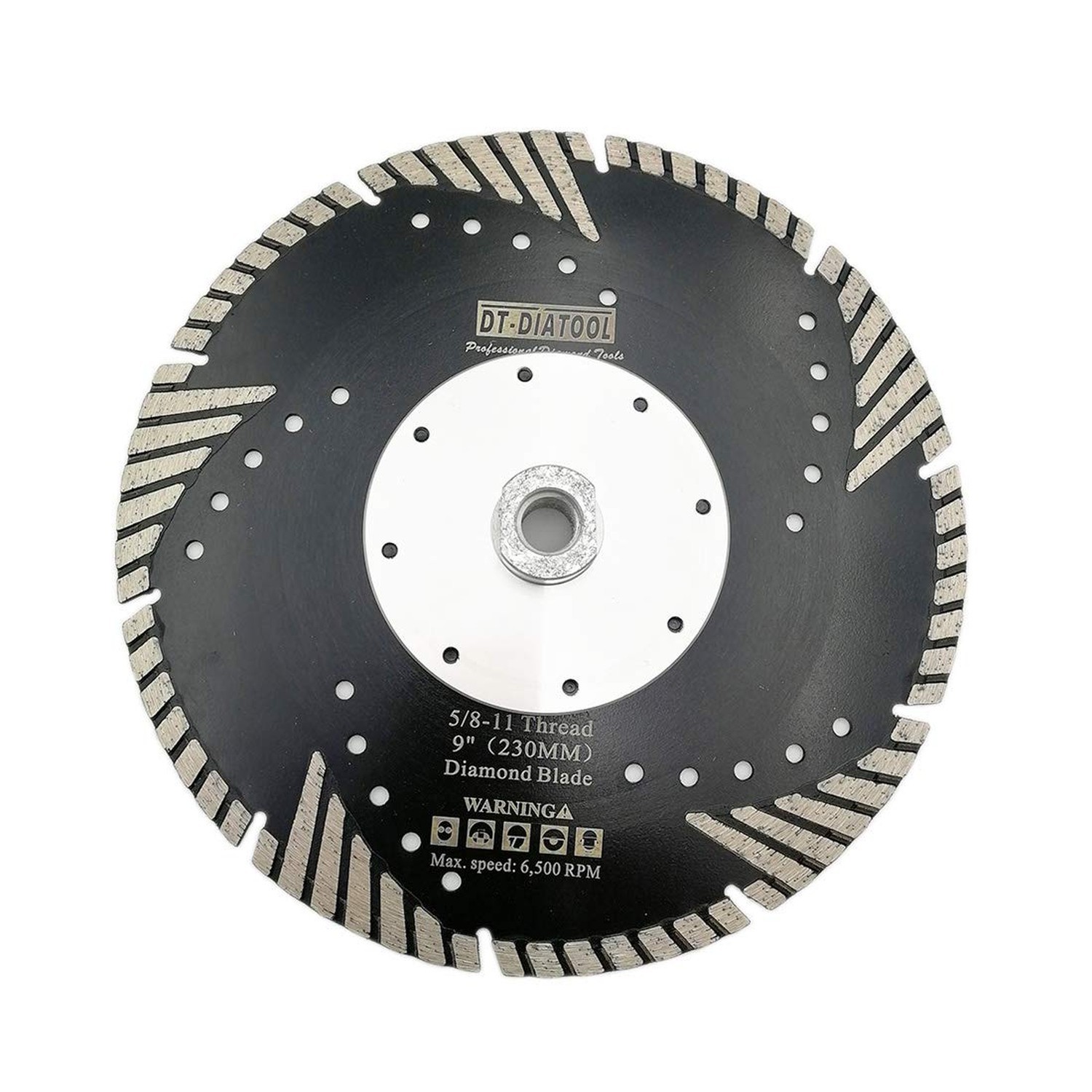 DT-DIATOOL 9 Inch Diamond Turbo Blade Cutting Granite Marble Concrete Hard St...