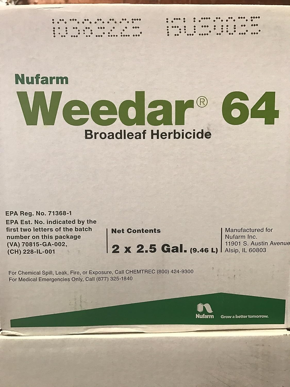 Weedar 64 Broadleaf Herbicide 2.5 Gallon Jug
