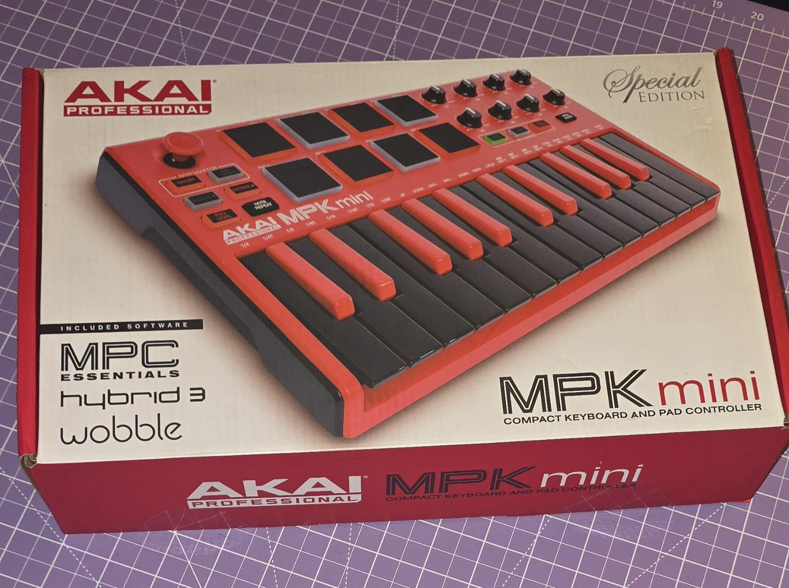 Akai MPK Mini MIDI Keyboard Special Edition Red With Original Box