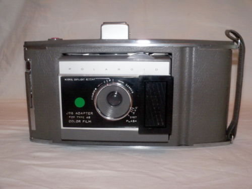Polaroid J66 Land Camera , Case, Adapter, Flash Housing