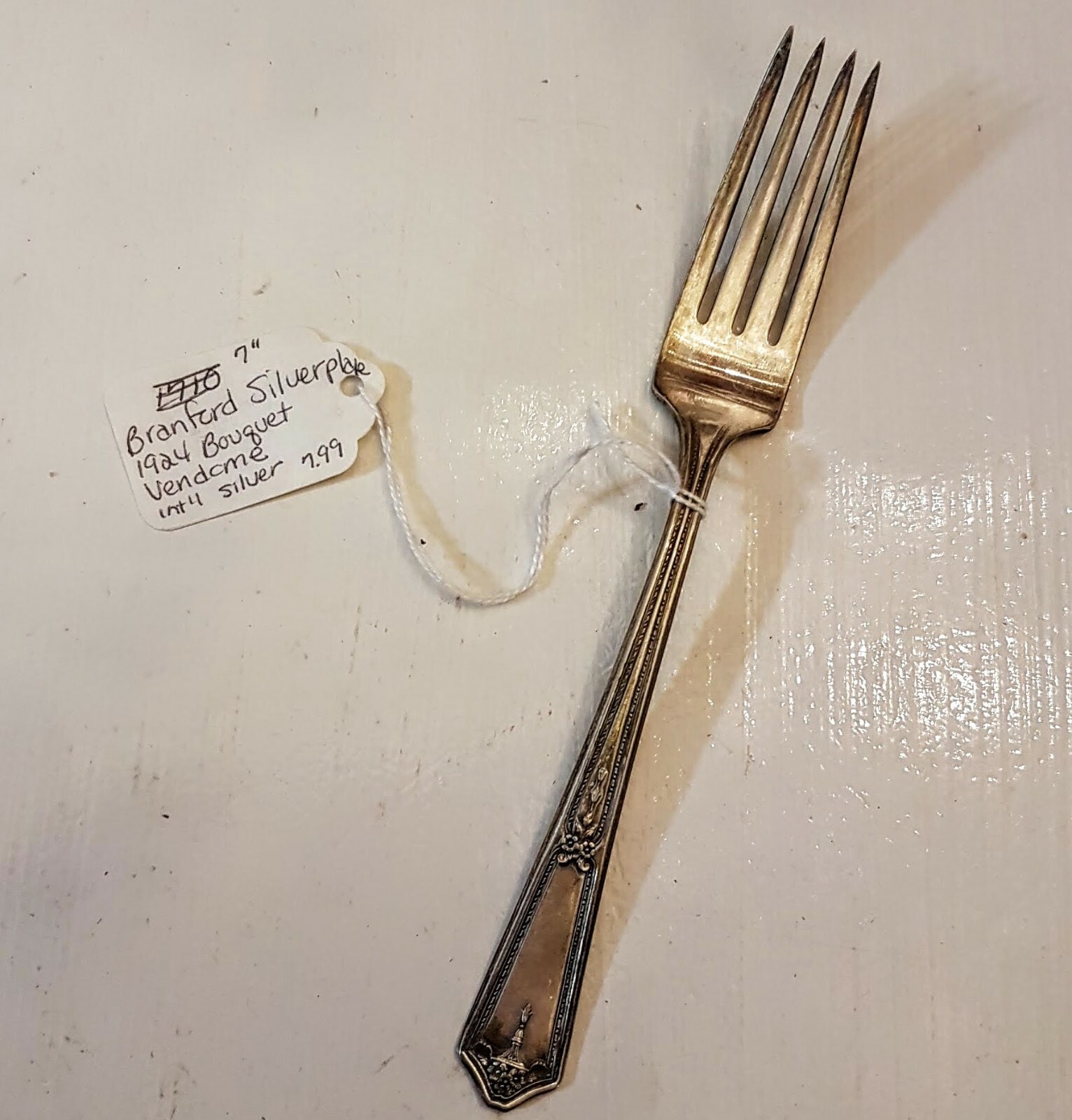 Branford International Silverplate Bouquet-Vendome 1924 Vintage Fork