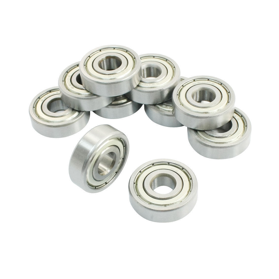 10Pcs 6200Z 10 x 30 x 9mm Single Row Sealed Deep Groove Ball Bearings