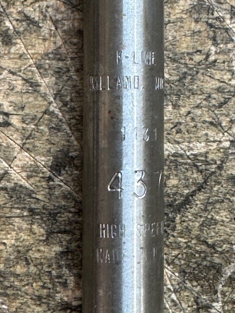 K-Line 1131 Valve Guide Reamer Tool .437