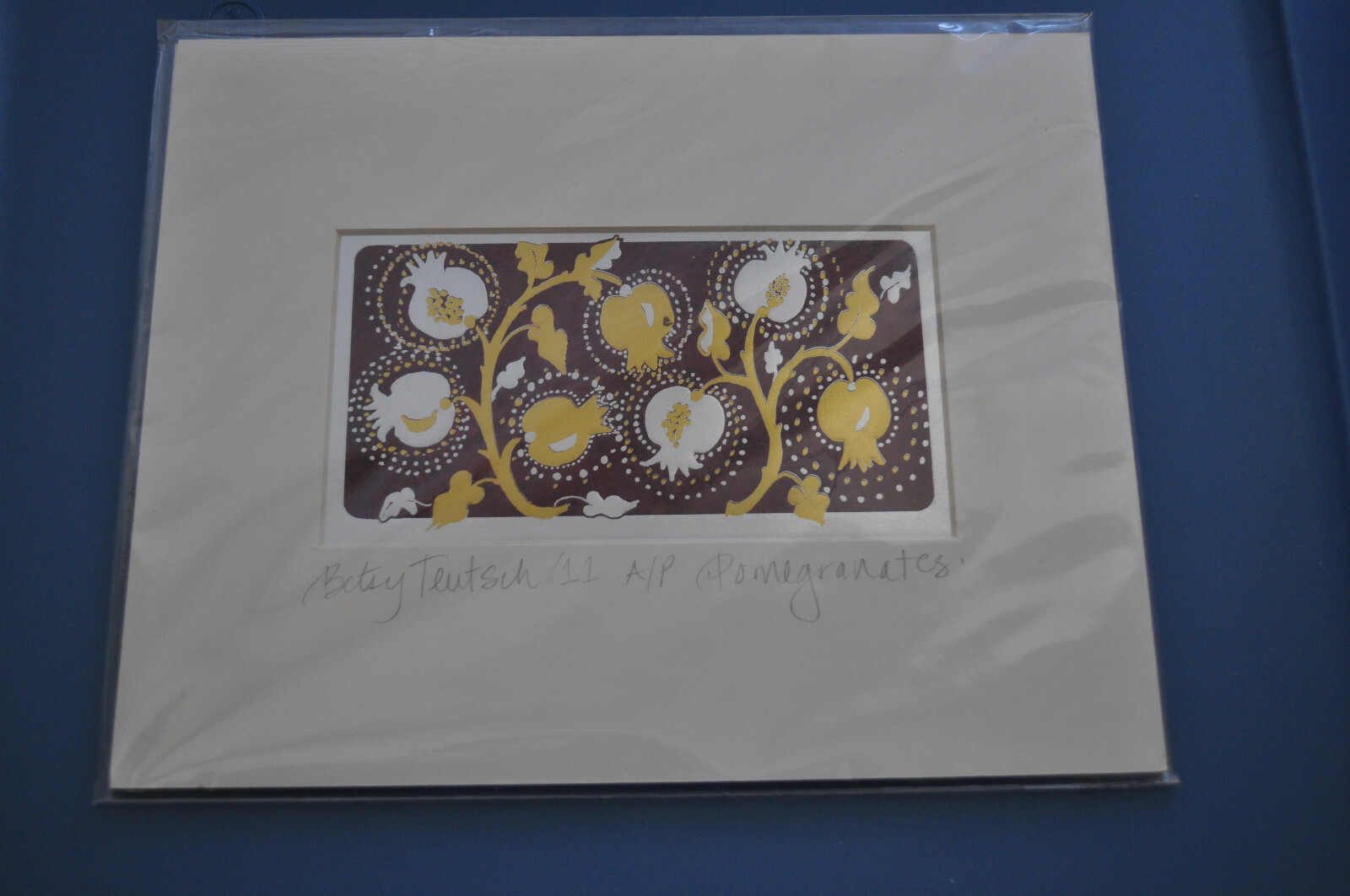 Betsy Teutsch  POMEGRANATES   2011  A/P  Judaica Art