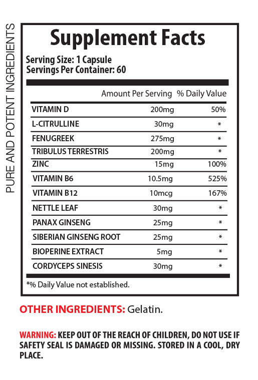 free form testosterone - TESTO BOOSTER 855MG - tribulus terrestris extract 2B