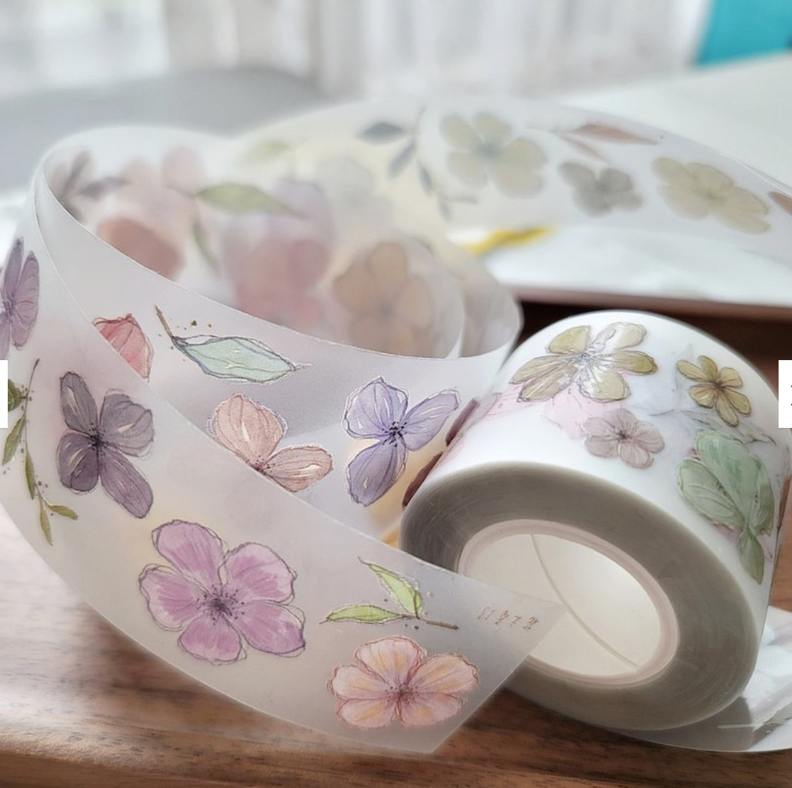 Fairy Maru Ball Flower 13 Matte PET Tape Embossed Ink SAMPLE LOOP