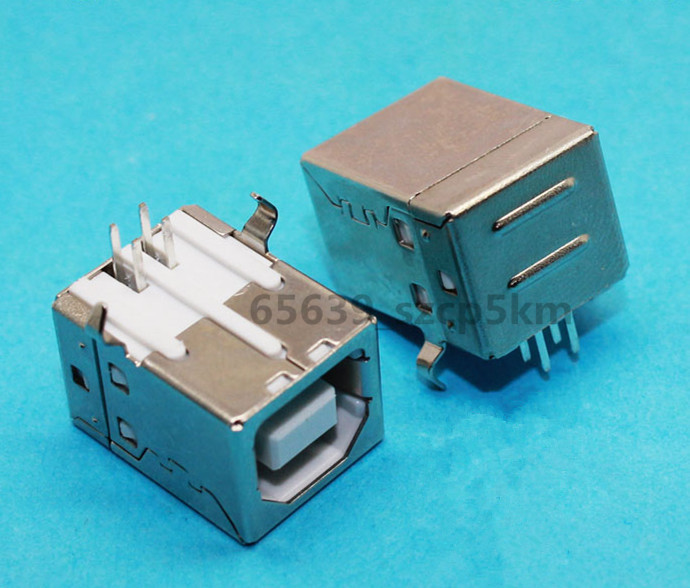 10 pcs USB Type B Female 4 Pin DIP printer port D-shaped PCB Socket Connector