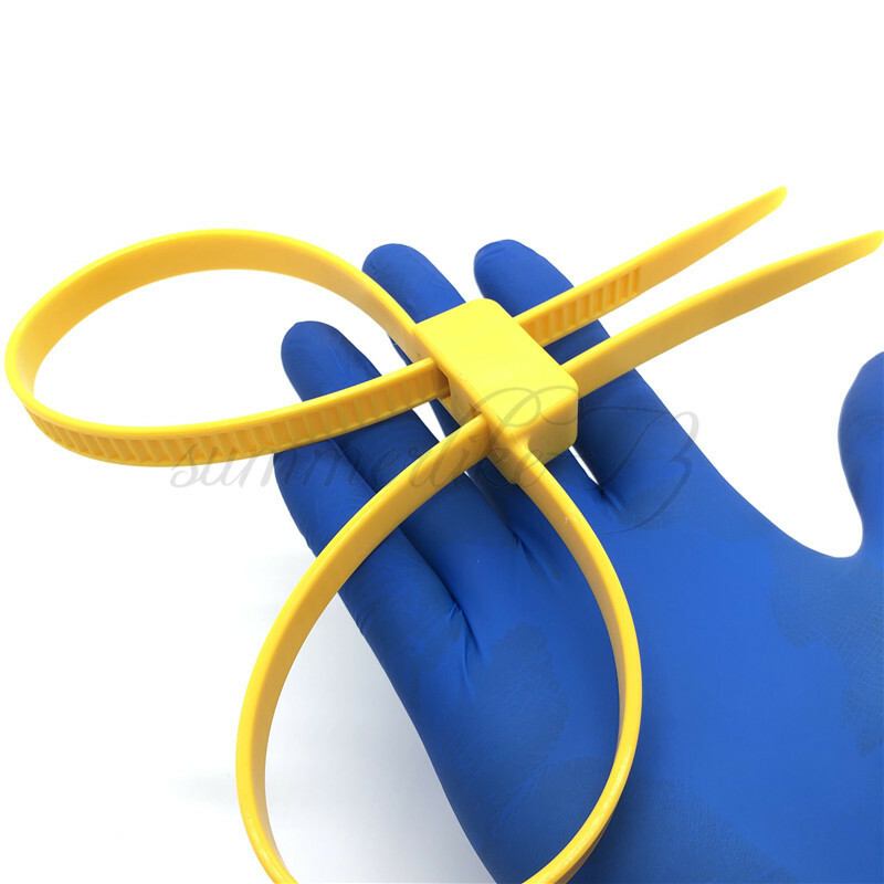 5pcs Handcuff Disposable Double FlexPlastic Cable Cuff Flex Restraints Binding