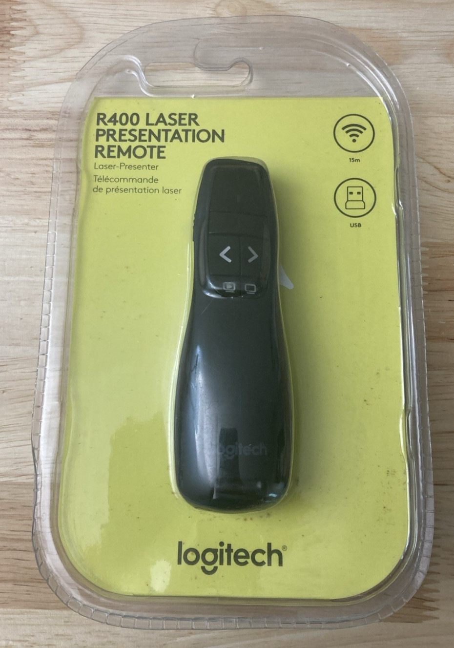 Logitech R400 Wireless USB Laser Presentation Remote (Factory Sealed)